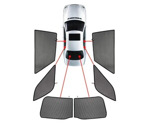 CarShades - ΚΟΥΡΤΙΝΑΚΙΑ  CAR SHADES ΓΙΑ TOYOTA COROLLA ESTATE 2020+ - 6 ΤΕΜ. (PVC.TOY-CORO-E-D)