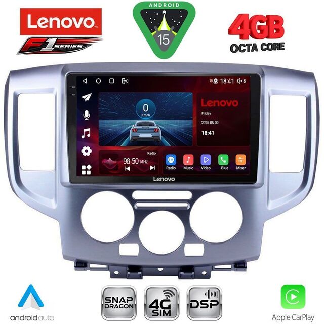 LENOVO SSQ 9458SL_CPA (9inc) MULTIMEDIA TABLET for NISSAN NV 200 mod. 2009-2020 (SILVER)
