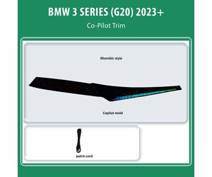 DIQ AMBIENT BMW S.3 (G20) CO-PILOT TRIM (Digital iQ Co-Pilot Trim for BMW Series 3 mod. 2023+ FACELIFT)