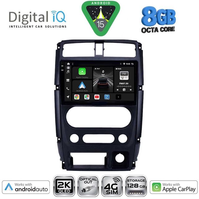 DIGITAL IQ BXK 20678_CPAA (9inc) MULTIMEDIA TABLET for SUZUKI JIMNY mod. 2007-2017