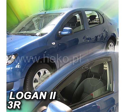 ΑΝΕΜΟΘΡΑΥΣΤΕΣ ΓΙΑ DACIA LOGAN 2 / SANDERO 2 / STEPWAY 4D 2013-2020 ΖΕΥΓΑΡΙ ΑΠΟ ΕΥΚΑΜΠΤΟ ΦΙΜΕ ΠΛΑΣΤΙΚΟ HEKO - 2 ΤΕΜ.