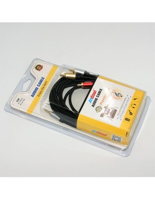 ΚΑΛΩΔΙΟ ΗΧΟΥ ΣΤΕΡΕΟ 3m AUX ΣΕ 3RCA ANDOWL QY-AV105
