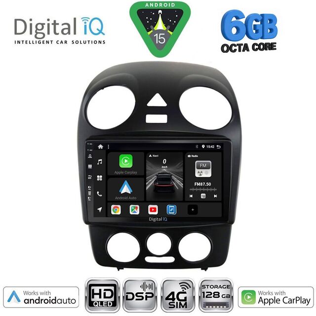 DIGITAL IQ BXF 17742_CPAA (9inc) MULTIMEDIA TABLET for VW BEETLE mod. 2004-2011