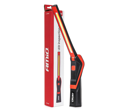 Amio – Φακός Εργασίας LED COB 5W USB-C 2600mAh με Μαγνήτη & Γάντζο για Ισχυρό Φωτισμό & Ευελιξία – 1 Τεμ. (04504/AM)