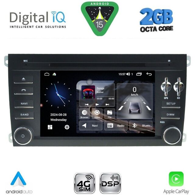 DIGITAL IQ MSF 343_CPA (7" DECK) MULTIMEDIA PORSCHE CAYENNE mod. 2002-2011
