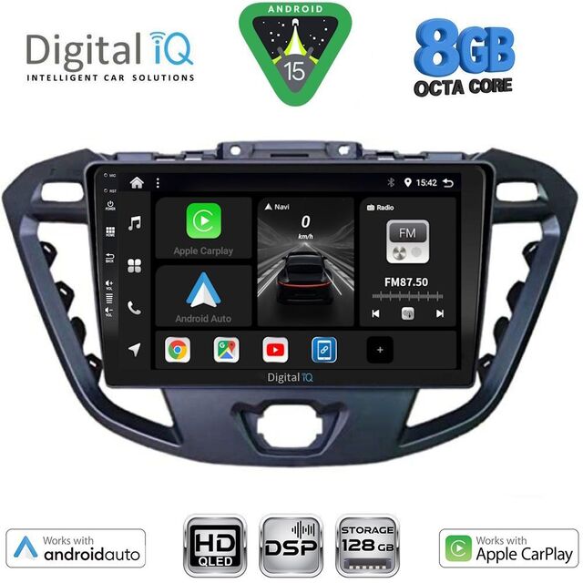 DIGITAL IQ BXF 18177_CPAA (9inc) MULTIMEDIA TABLET for FORD TRANSIT CUSTOM | TOURNEO CUSTOM mod. 2013-2019