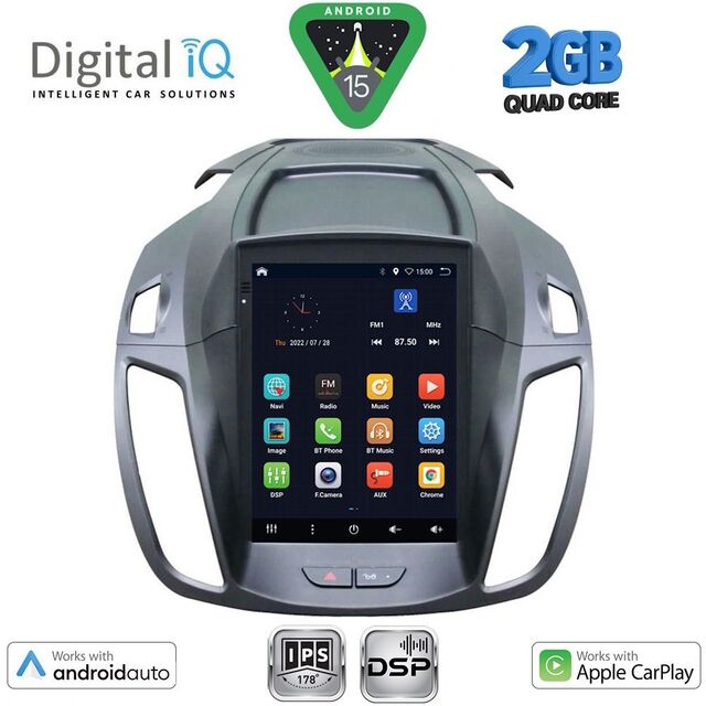 DIGITAL IQ BXC 3964_CPAA TESLA STYLE for FORD KUGA mod. 2013-2019