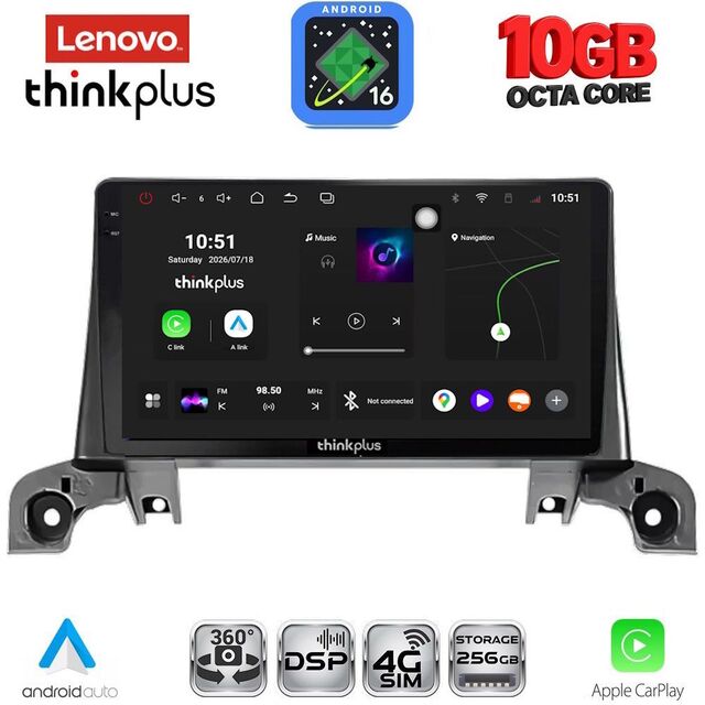 LENOVO LTM 11519_CPA (9inc) MULTIMEDIA TABLET for PEUGEOT 3008 - 5008 mod. 2016-2024