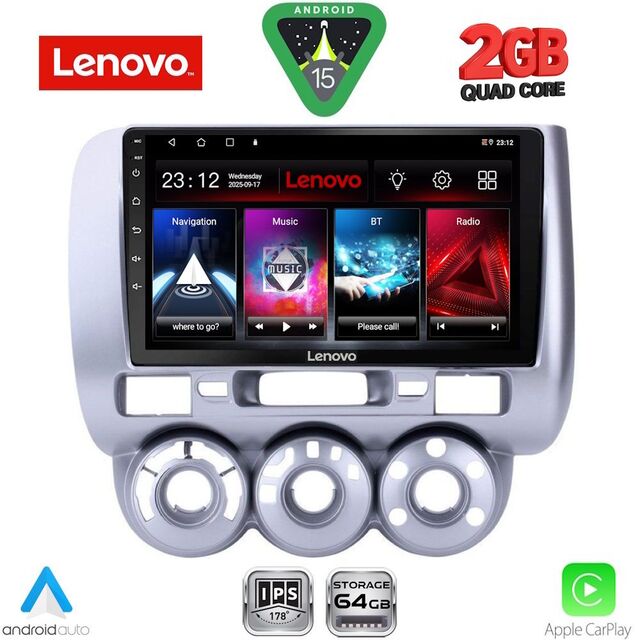 LENOVO LVD 2210_CPA A/C (9inc) MULTIMEDIA TABLET for HONDA JAZZ mod. 2002-2008