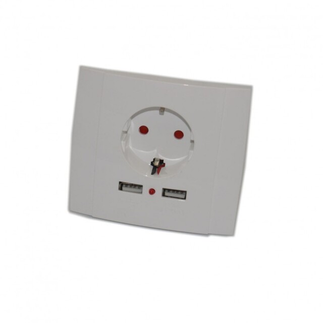 ΠΡΙΖΑ ΣΟΥΚΟ ΜΕ 2 ΘΥΡΕΣ USB AC-LI-867