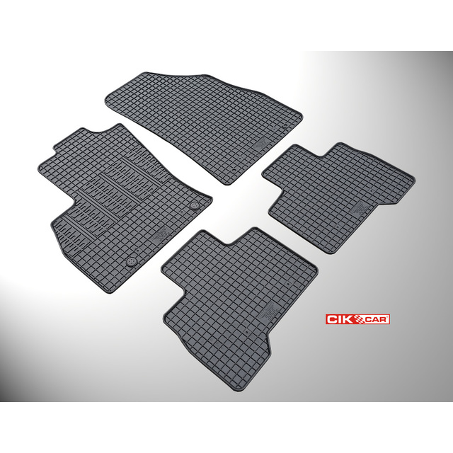 Cik - ΠΑΤΑΚΙΑ ΑΥΤΟΚΙΝΗΤΟΥ ΑΠΟ ΛΑΣΤΙΧΟ ΓΙΑ CITROEN NEMO MULTISPACE / PEUGEOT BIPPER TEPEE / FIAT QUBO 2008+ ΣΕ ΜΑΥΡΟ ΧΡΩΜΑ ΜΕ ΚΟΥΜΠΩΜΑΤΑ - 4 ΤΕΜ. (RM.CI.0011/CK)