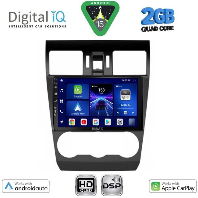 DIGITAL IQ BXC 3663B_CPAA (9inc) MULTIMEDIA TABLET for SUBARU FORESTER – IMPREZA – XV mod. 2013-2019