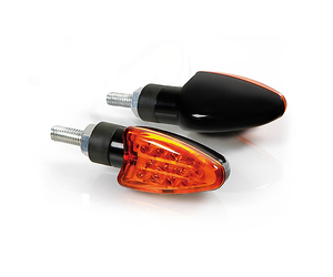 ΦΛΑΣ ΜΗΧΑΝΗΣ ARROW 12V LED (68 x 27 mm) ΜΑΥΡΟ ΜΕ ΠΟΡΤΟΚΑΛΙ ΤΖΑΜΑΚΙ -2 ΤΕΜ.