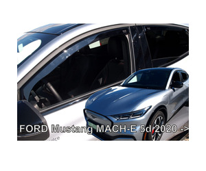 ΑΝΕΜΟΘΡΑΥΣΤΕΣ ΓΙΑ FORD MUSTANG MACH-E 5D 2020+ ΣΕΤ ΑΥΤΟΚΙΝΗΤΟΥ ΑΠΟ ΕΥΚΑΜΠΤΟ ΦΙΜΕ ΠΛΑΣΤΙΚΟ HEKO - 4 ΤΕΜ.