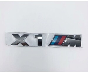 Αυτοκόλλητο μεταλλικό χρωμίου 15.5x2.7cm - Bmw X1 M