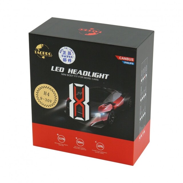 LED HEADLIGHT CANBUS H4 AU-LI-H4
