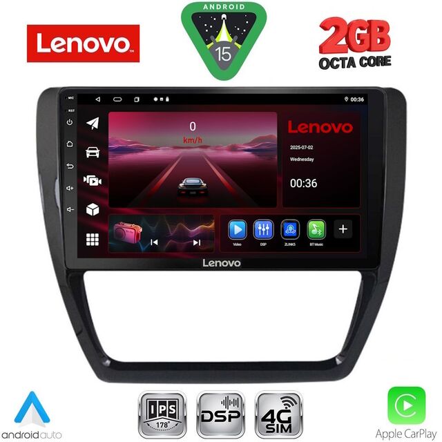 LENOVO LVF 5741_CPA (10inc) MULTIMEDIA TABLET for VW JETTA mod. 2010-2016