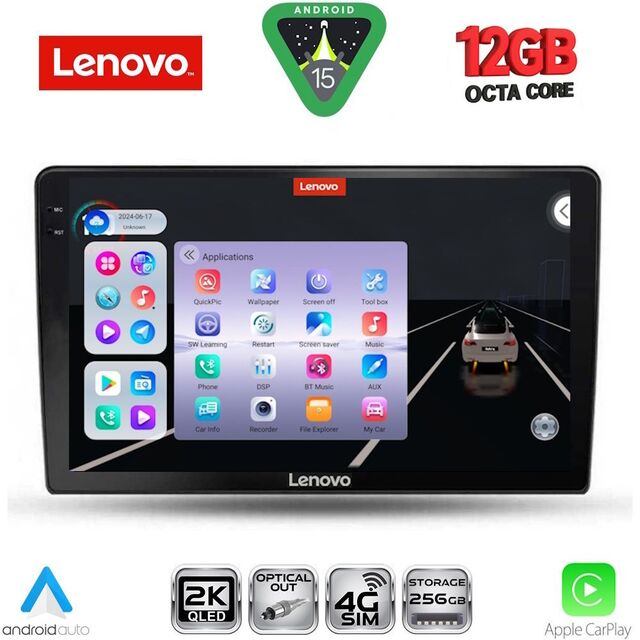 LENOVO SSZ 12702_CPA (9inc) MULTIMEDIA TABLET for TOYOTA AURIS mod. 2007-2012