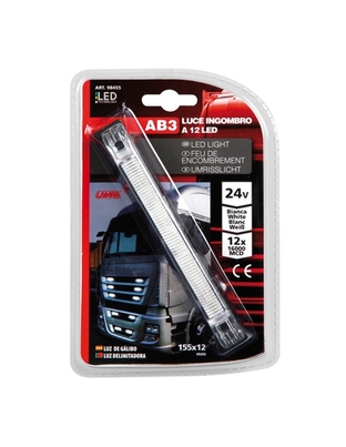 ΦΩΣ ΦΟΡΤΗΓΟΥ 12LED ΛΕΥΚΟ 24V 155mm