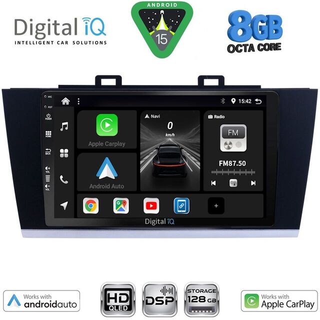 DIGITAL IQ BXF 7668_CPAA (9inc) MULTIMEDIA TABLET for SUBARU LEGACY - OUTBACK mod. 2014-2019