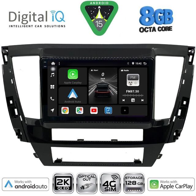 DIGITAL IQ BXK 20447S_CPAA (9inc) MULTIMEDIA TABLET for MITSUBISHI PAJERO SPORT mod. 2020-2026