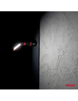 Amio – Φακός Εργασίας LED COB 5W USB-C 2600mAh με Μαγνήτη & Γάντζο για Ισχυρό Φωτισμό & Ευελιξία – 1 Τεμ. (04504/AM)