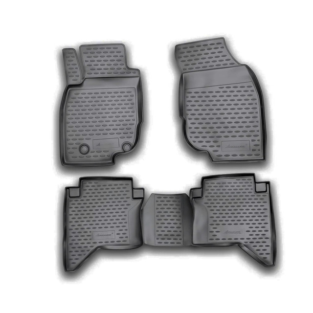 ΠΑΤΑΚΙΑ ΣΕ ΣΚΑΦΗ TPE ΛΑΣΤΙΧΟ ΓΙΑ TOYOTA HILUX 4D 2011-2015  ΣΕ ΜΑΥΡΟ ΧΡΩΜΑ NOVLINE - 4 ΤΕΜ.