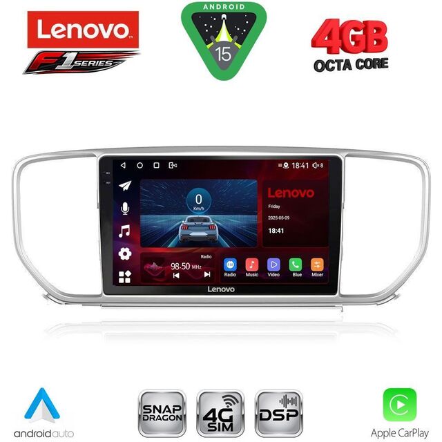 LENOVO SSQ 9327_CPA (9inc) MULTIMEDIA TABLET for KIA SPORTAGE mod. 2018-2021