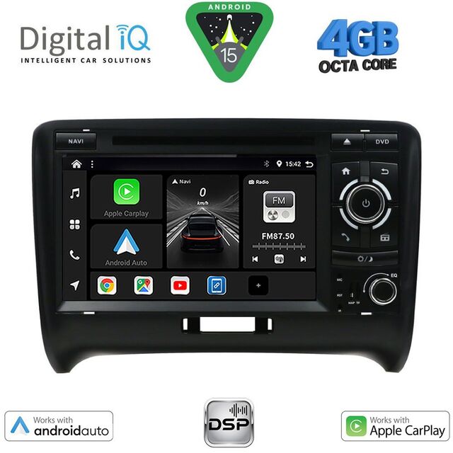 DIGITAL IQ BXF 678_CPAA (7" DVD) MULTIMEDIA SYSTEM for AUDI ΤΤ mod. 2007-2015
