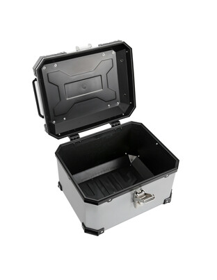 Lampa – Βαλιτσάκι Μοτοσυκλέτας T-Box 45L Ασημί για Άνετη Μεταφορά Εξοπλισμού με Σύστημα Γρήγορης Απελευθέρωσης – 1 Τεμ. (9166.8-LM)