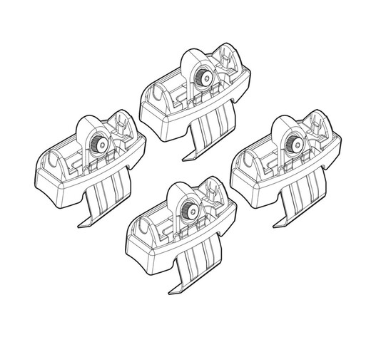 ΑΚΡΑ ΓΙΑ ΜΠΑΡΕΣ NORDRIVE ΓΙΑ SKODA FABIA 5D 02/15+ KIT