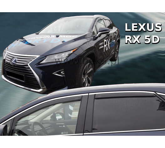 ΑΝΕΜΟΘΡΑΥΣΤΕΣ ΓΙΑ LEXUS RX 5D 2016+ ΣΕΤ ΑΥΤΟΚΙΝΗΤΟΥ ΑΠΟ ΕΥΚΑΜΠΤΟ ΦΙΜΕ ΠΛΑΣΤΙΚΟ HEKO - 4 ΤΕΜ