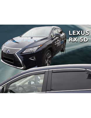 ΑΝΕΜΟΘΡΑΥΣΤΕΣ ΓΙΑ LEXUS RX 5D 2016+ ΣΕΤ ΑΥΤΟΚΙΝΗΤΟΥ ΑΠΟ ΕΥΚΑΜΠΤΟ ΦΙΜΕ ΠΛΑΣΤΙΚΟ HEKO - 4 ΤΕΜ
