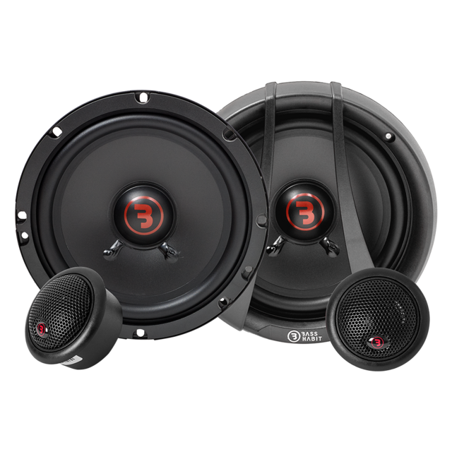 R165C Διαιρούμενα ηχεία αυτοκινήτου 6.5" 120W Bass Habit Rebel