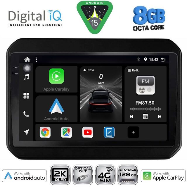 DIGITAL IQ BXK 20676_CPAA (9inc) MULTIMEDIA TABLET for SUZUKI IGNIS mod. 2016-2026