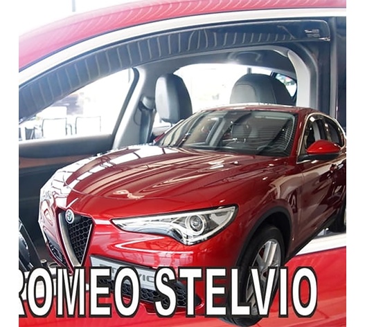 ΑΝΕΜΟΘΡΑΥΣΤΕΣ ΓΙΑ ALFA ROMEO STELVIO 5D 2017- ΖΕΥΓΑΡΙ ΑΠΟ ΕΥΚΑΜΠΤΟ ΦΙΜΕ ΠΛΑΣΤΙΚΟ HEKO - 2 ΤΕΜ.