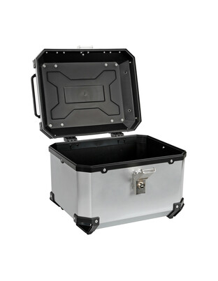 Lampa – Βαλιτσάκι Μοτοσυκλέτας T-Box 45L Ασημί για Άνετη Μεταφορά Εξοπλισμού με Σύστημα Γρήγορης Απελευθέρωσης – 1 Τεμ. (9166.8-LM)