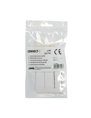 ΑΝΤΑΛΛΑΚΤΙΚΟ ΦΙΣ CONNECT-1 4 PIN ΓΙΑ ΤΑΙΝΙΑ LED RGB 3 ΤΕΜ