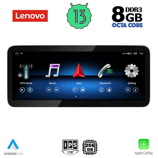 LENOVO LVK 28985B_CPA RHD (10.33inc) (NTG 4.5) MULTIMEDIA SYSTEM for MERCEDES C (W204) mod. 2012-2014