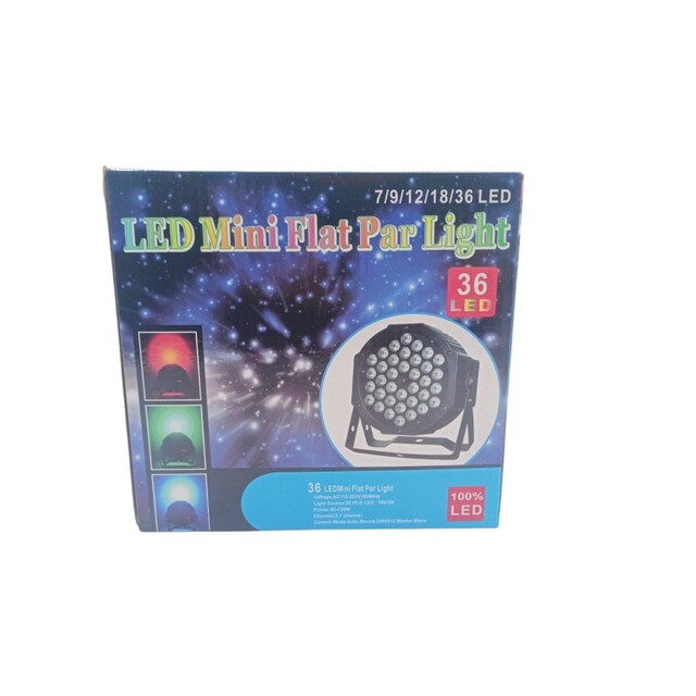 ΦΩΤΟΡΥΘΜΙΚΟ LED MINI FLAT PAR LIGHT 36LED KDB-03241