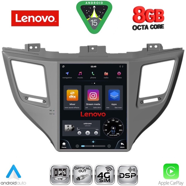 LENOVO SSW 10997_CPA TESLA STYLE for HYUNDAI TUCSON mod. 2015-2019
