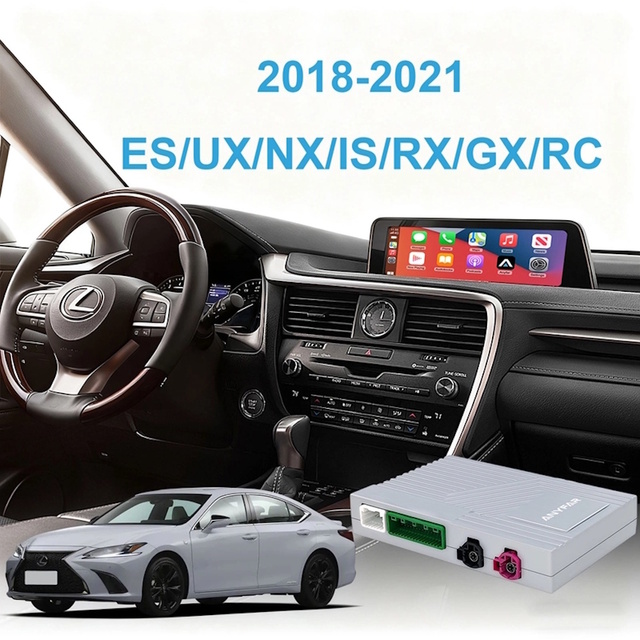 DIGITAL IQ LX 509F CPA (WIRELESS CARPLAY / ANDROID AUTO BOX with 2 CAMERA IN for LEXUS mod. 2017-2023 with 8'' - 10.25'' screen)