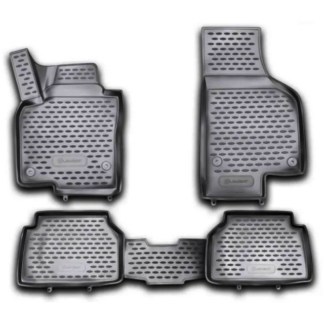ΠΑΤΑΚΙΑ ΣΕ ΣΚΑΦΗ TPE ΛΑΣΤΙΧΟ ΓΙΑ VW TIGUAN 12/2007-2016  ΣΕ ΜΑΥΡΟ ΧΡΩΜΑ NOVLINE - 4 ΤΕΜ.