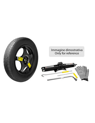 ΡΕΖΕΡΒΑ ΣΙΔΕΡΕΝΙΑ 155/80-19  ΚΑΡΕ 5x112 ΚΕΝΤΡΟ 66,6mm NO STOP ΚΙΤ ΜΕ ΓΡΥΛΟ+ΜΠΟΥΛΟΝΟΚΛΕΙΔΟ+ΤΣΑΝΤΑ