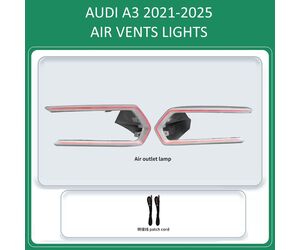 DIQ AIRVENT AUDI A3 (8Y-2) mod. 2021-2025 (Digital iQ Turbine Air Vent Ambient Light Kit for AUDI A3 8Y mod. 2021-2025)