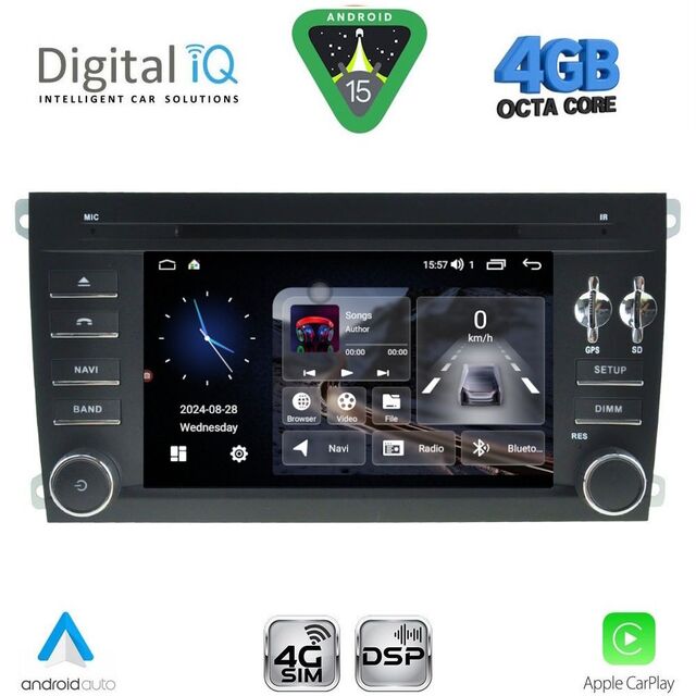 DIGITAL IQ MSG 443_CPA (7" DECK) MULTIMEDIA PORSCHE CAYENNE mod. 2002-2011