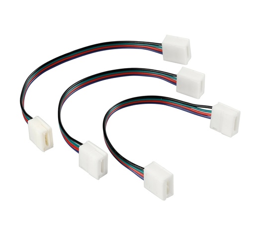 ΑΝΤΑΛΛΑΚΤΙΚΗ ΦΙΣΑ CONNECT-2 ΜΕ 4 PIN ΓΙΑ ΤΑΙΝΙΑ LED RGB 16cm 3 ΤΕΜ.