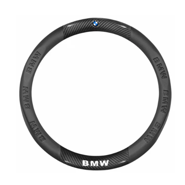 Κάλυμμα τιμονιού δερματίνη/look carbon 38cm - Bmw