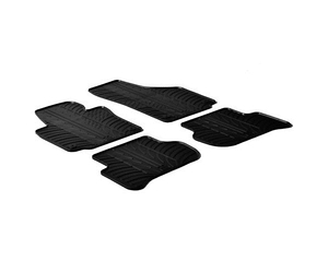 LAMPA - ΠΑΤΑΚΙΑ ΑΥΤΟΚΙΝΗΤΟΥ ΑΠΟ ΛΑΣΤΙΧΟ ΓΙΑ SKODA YETI 10/2009-2017 ΣΕ ΜΑΥΡΟ ΧΡΩΜΑ ME ΚΟΥΜΠΩΜΑΤΑ - 4 ΤΕΜ.