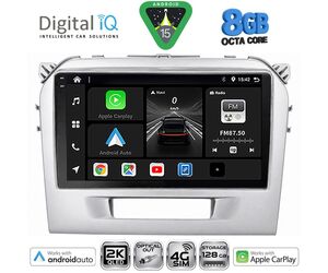 DIGITAL IQ BXK 20697SL_CPAA (9inc) MULTIMEDIA TABLET for SUZUKI VITARA mod. 2016-2025 (SILVER)